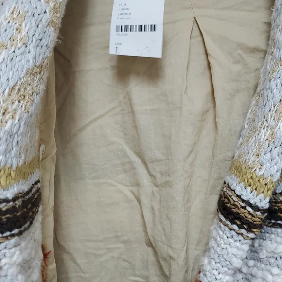Free People Painted Desert Sweater Coat/Neutral - Picture 10 of 16
